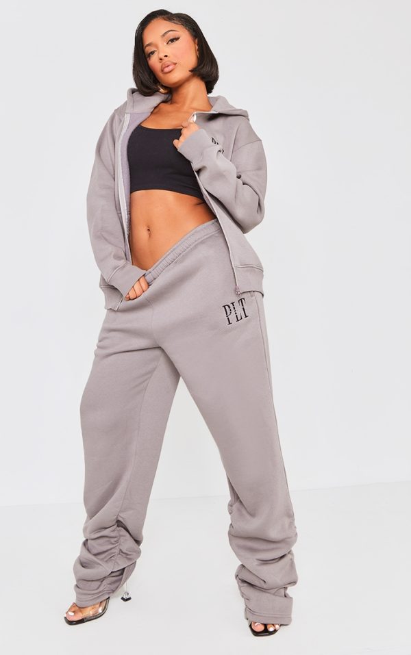 0099bb023dc59daf5a9b29e68ccbd91fcb92203e_CNG6795_3_prettylittlething_shape_charcoal_embroidered_zip_through_hoodie