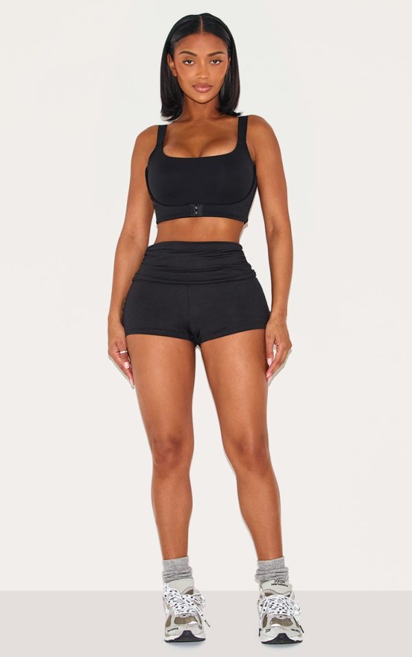 00b25fa39c562d62a1b12f941defc3a4382acb5a_CNM2832_1_shape_black_active_ruched_side_high_waisted_cycling_shorts-1
