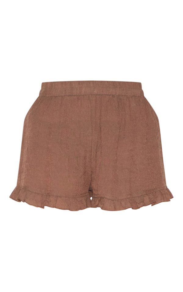 00d9a74f6306d56d1a1beda790d8e82cb3d714c2_CNL9892_6_chocolate_textured_woven_frill_edge_shorts-1