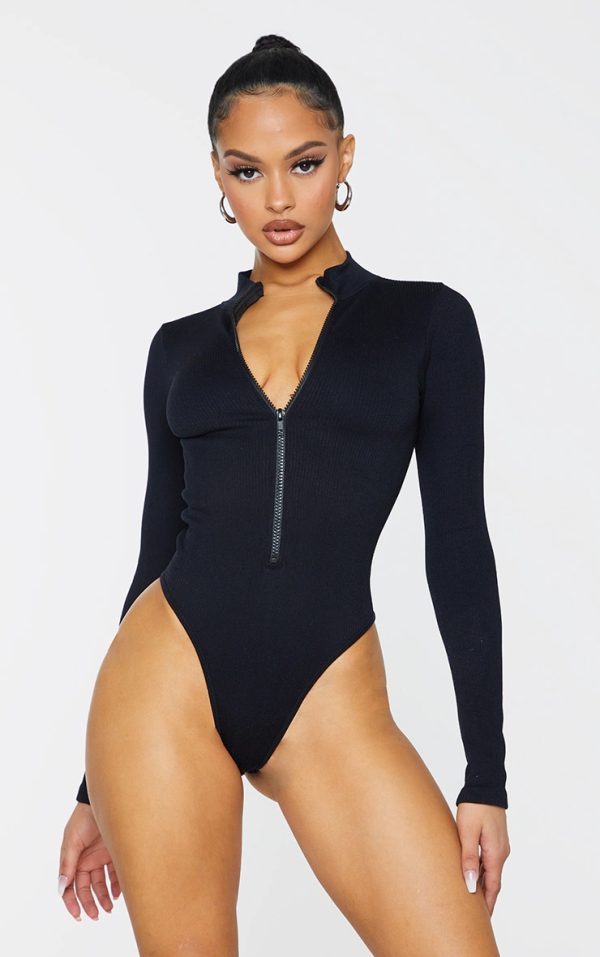 0119be2609b4779caf66ee712bd8a0f0ce3ad974_CMT6658_2_black_contour_rib_zip_up_long_sleeve_bodysuit