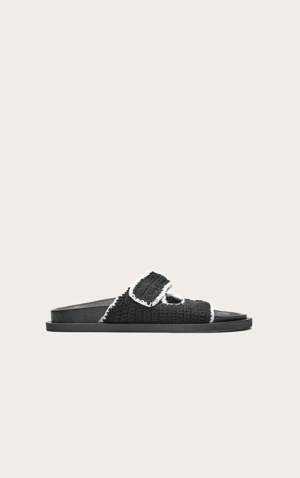 013ce0aa0f21799c916b073f2a8a9930366cba21_CNJ9668_1_black_contrast_round_toe_crochet_velcro_strap_flat_footbed_sandals
