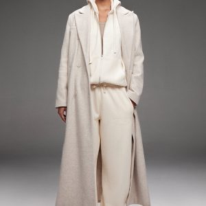 PRETTYLITTLETHING Cream Premium Embroidered Oversized Wide Leg Joggers
