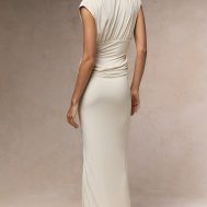 018c79abc98174e5c52a4abd1b51b03ab0a05514_CNM8666_2_cream_double_layer_plunge_ruched_shoulder_drape_waist_maxi_dress