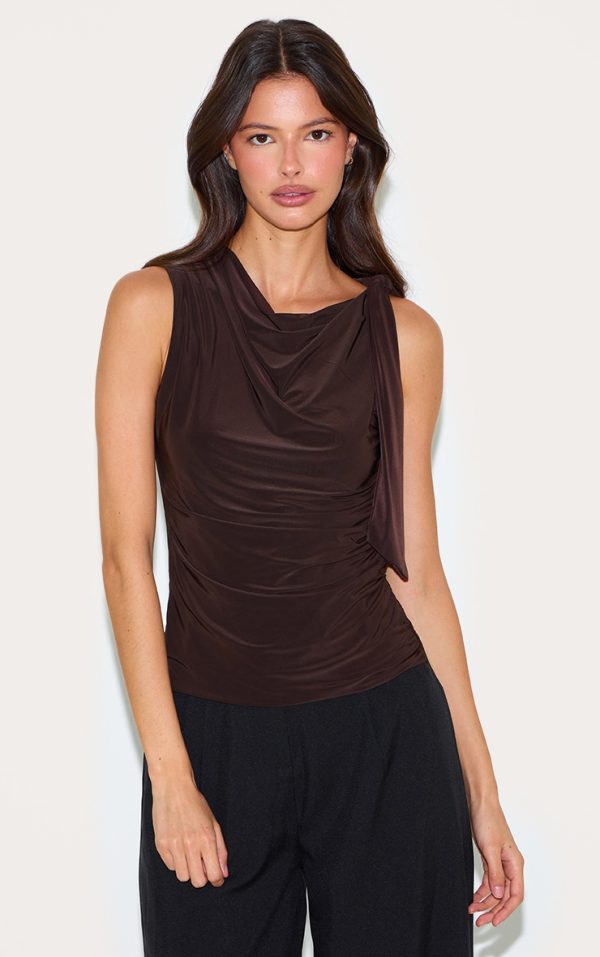01a62e4987b6978e6aa9112f937bd0023f934318_CNM6634_1_chocolate_double_layer_slinky_shoulder_tie_detail_top