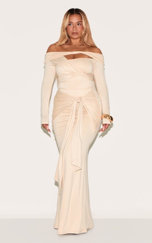 01a9cc15931c5a8d8c2d73dc599fef56f8f1b2c0_CNM8579_1_shape_butter_cream_super_soft_wrap_drape_maxi_skirt