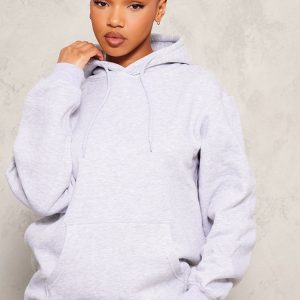Ash Grey Oversized Fit Sweat Hoodie