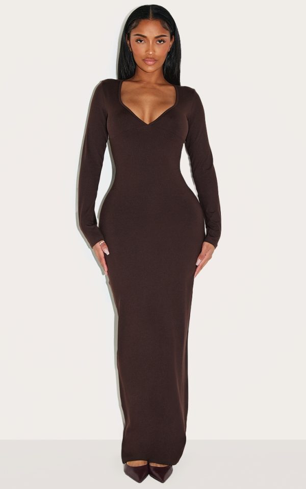 05e698588d3e25c655b013b4178af3bfab18a668_CNL8206_1_shape_chocolate_sculpt_sweetheart_neck_maxi_dress