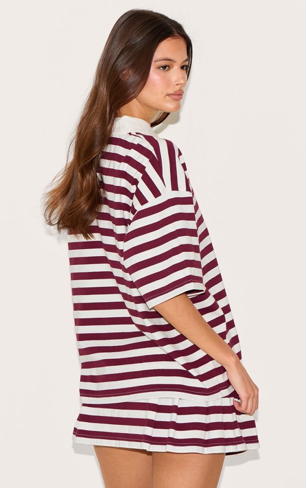 06a9abd069018071e21c26c1ef3c62f5a36408d4_CNM6201_2_red_stripe_striped_oversized_collared_t_shirt