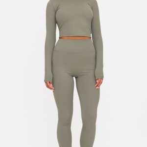 Olive Sculpt Super High Waist Leggings