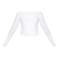 06bdef2a0bc476ceab8f2fa455988334a9983171_CNM5812_5_cream_double_layer_slinky_ruched_detail_bardot_long_sleeve_top-1