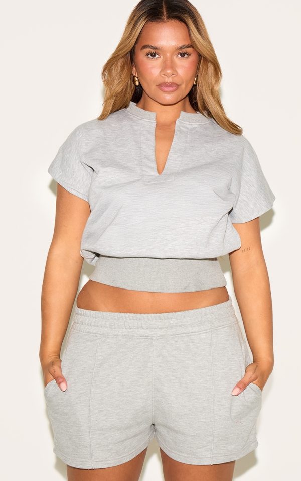 073a532172626865aff08ae331e497ad95847f05_CNM8071_4_shape_grey_marl_highwaisted_pin_tuck_sweat_shorts