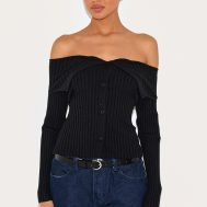 0769e638ee488ba90507f8bdfea5dfa04274ab08_CNL6064_1_black_rib_knit_fold_over_button_up_top