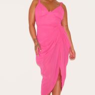 08a28c98ea93aede3f5dfcdbcbabcdad9219faf1_CNE9096_1_plus_hot_pink_underwire_detail_draped_midi_dress-1