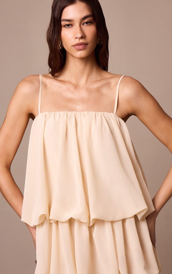 08bbbb1885b7eed6926c2ed128cec4f676b9da75_CNM4350_4_almond_chiffon_ruched_strappy_puffball_dress