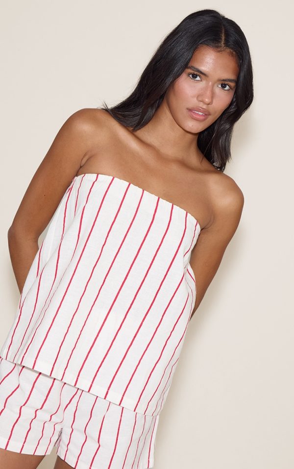 09b0c6905e8ed98a8b1573984f2a228b77216f73_CNM6085_1_red_pinstripe_elasticated_bandeau_top