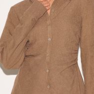 09b4ccfff26c0614343df595db0edd631b1edba1_CNM0223_4_mushroom_structured_ruched_detail_long_sleeve_shirt_dress