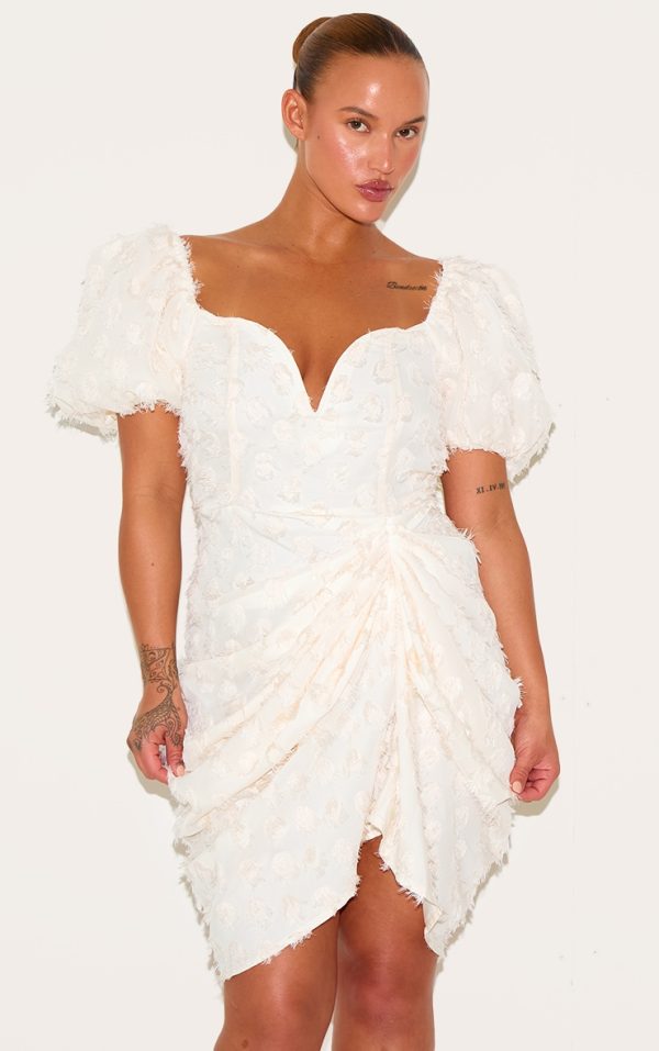 0a279f611a27e1089aba72ebc5696dcfcd7f9de6_CNJ6127_1_plus_cream_textured_underwired_plunge_drape_bodycon_dress