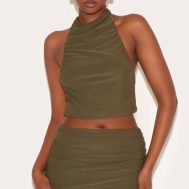 0a2ae3a980ac4aff9248d31fc9e593c7d72a00f5_CNL4953_1_khaki_soft_touch_ruched_halter_crop_top
