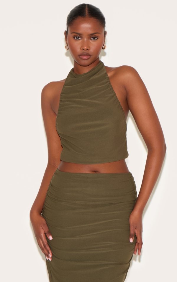 0a2ae3a980ac4aff9248d31fc9e593c7d72a00f5_CNL4953_1_khaki_soft_touch_ruched_halter_crop_top