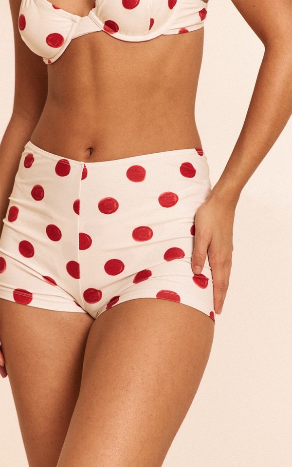 0a82ba92b128d5a655f88f81ce9a64d972a7e246_CNN2432_5_red_polka_dot_mini_beach_shorts
