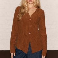 0a8ae5afe40f7283fd450b11cb742984487b4ab1_CNL6341_4_tan_corduroy_plunge_fitted_blouse