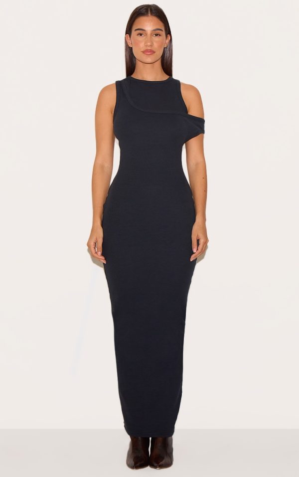 0a99b9b3633460c994a949370335d50479ef7f70_CNM1337_1_black_asymmetric_ribbed_maxi_dress