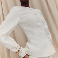 0ad773fa4494d14df088be6ad78b3b8bc11d3e8d_CNL8445_5_white_woven_cinched_waist_cocoon_sleeve_button_up_blazer