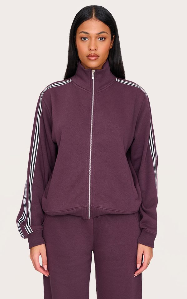 0b220bb14d6876b783839dccfc382328dddf599e_CNL8289_1_tall_burgundy_stripe_detail_high_neck_zip_up_jacket