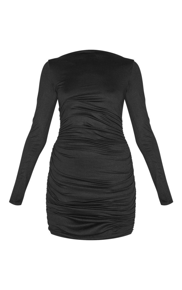 0be19c715568d7b17c51cc38fe450752d9bc5c23_CNL0092_5_black_double_contour_ruched_detail_bodycon_dress