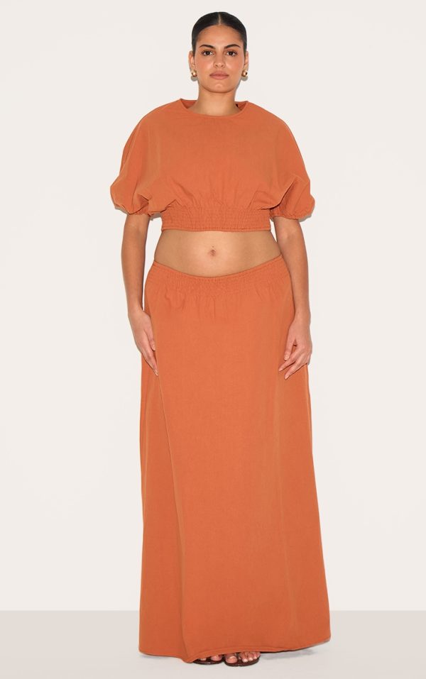 0c675f01d9afb398d17ff61f734b9c9cf771db88_CNM3420_1_plus_burnt_orange_sheered_waist_low_rise_maxi_skirt