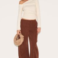 0cd8c5efeafdf35d21515e83dbc5809c59a77349_CNM0635_1_chocolate_woven_tailored_cocoon_leg_trousers-1