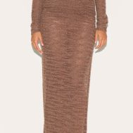 0d28d1bdead58455dc8a61948a7e88dd548b39ec_CNM1227_2_chocolate_sheer_bobble_crochet_side_split_maxi_skirt