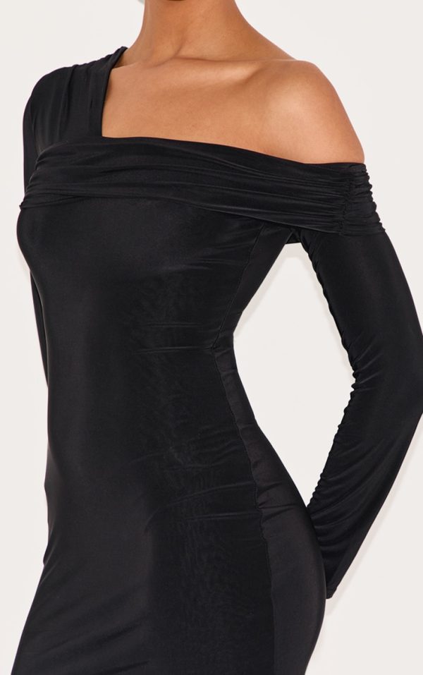 0d8784cdc94697b96f897e2400c453508209dbcf_CNM1608_4_black_double_layer_slinky_off_shoulder_mini_dress