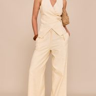 0e5ba8d3e7baa4a9b6868cbd81feece9a5e3033e_CNM6319_3_almond_textured_asymmetric_tie_front_waistcoat