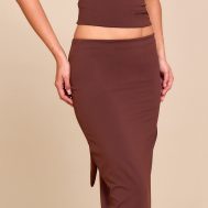 0f08ede59e49f462d284aa035112b784a1eb292e_CNN0909_4_chocolate_brown_matte_sculpt_mid_rise_maxi_skirt