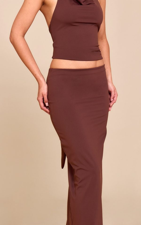 0f08ede59e49f462d284aa035112b784a1eb292e_CNN0909_4_chocolate_brown_matte_sculpt_mid_rise_maxi_skirt