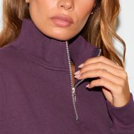 0f0ef87e98274816279f1d1f0b5911d7334ffef2_CNL8262_4_dark_plum_premium_high_neck_quarter_zip_oversized_sweatshirt