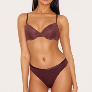 Brown Underwired T-Shirt Bra