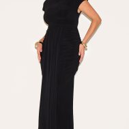 0ff56311cf241ca448bcbb03eac57b97da042bb9_CNN2655_3_plus_black_high_neck_ruched_shoulder_drape_front_maxi_dress