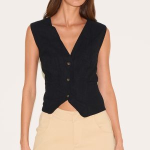 Black Premium  Tailored Waistcoat