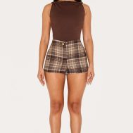 103e850297daf0327cdb1eb4184c683d48edfba0_CNM1064_1_petite_brown_check_tailored_mid_rise_shorts