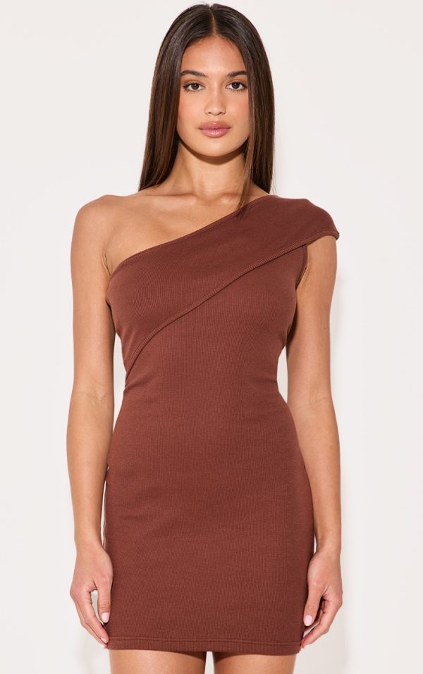 1051831fc1215fb486218ef5928578f134e5f2e3_CNM3172_1_chocolate_rib_fold_one_shoulder_mini_dress