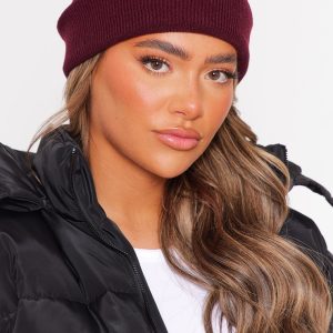 Burgundy Basic Beanie