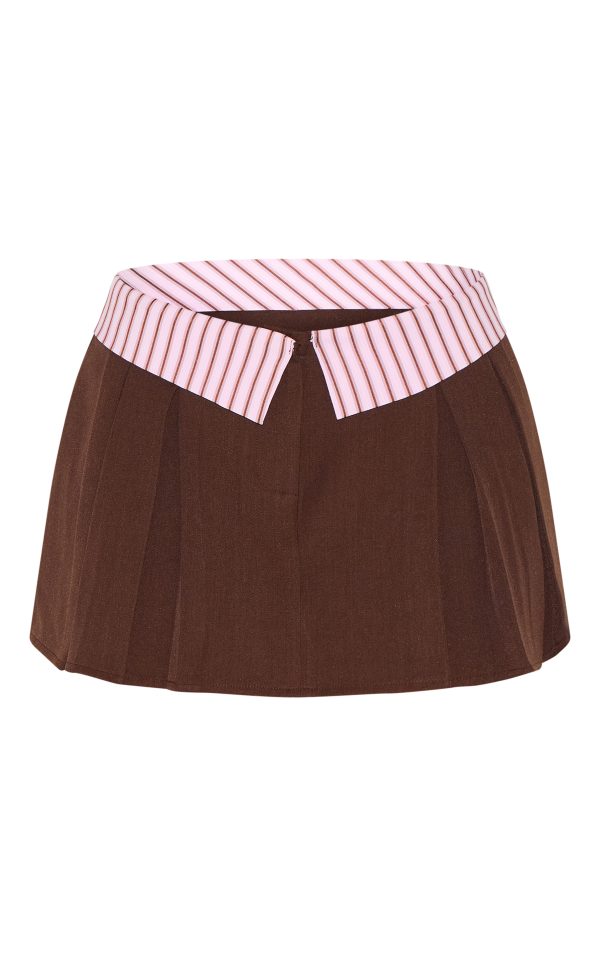 1244c866b1ec625a63da9ba6d6ef4ec4f5a45386_CNM2512_6_chocolate_brown_contrast_striped_waistband_mini_skirt