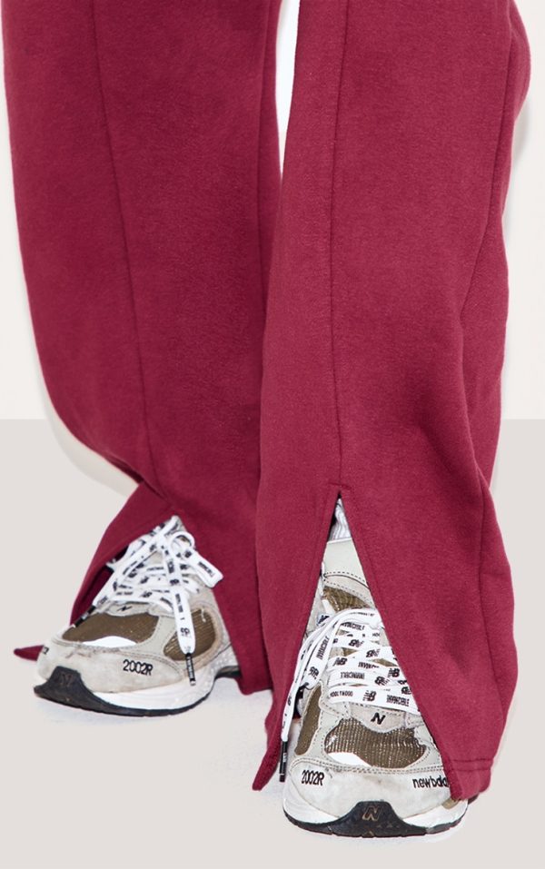 12dcf32b52b723593f10da907ba3e8a60adc7ff3_CNM0089_4_shape_burgundy_high_waisted_split_hem_wide_leg_joggers