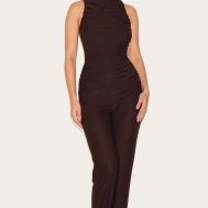 135f4cd46d6bb95e8ab0a1bbbbbe41a191819ee0_CNM5746_3_chocolate_soft_touch_ruched_straight_leg_jumpsuit