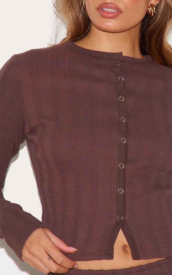 137528de5f4b46f331ff5ae398ab1c744e4ce3b7_CNL8714_4_dark_brown_rib_popper_fitted_long_sleeve_long_top