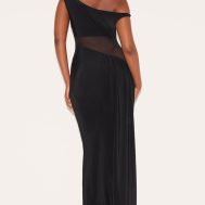 13754359c3d532410e1ad6958e0b1cdf44a2c94f_CNM7256_2_black_slinky_asymmetric_mesh_cut_out_maxi_dress