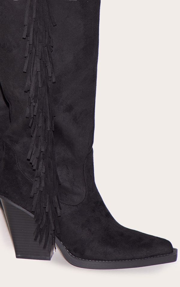 1397b1389eb6e698235efb7b477f614d4d5c94b0_CNL7201_4_black_faux_suede_point_toe_fringed_high_block_heel_knee_boots
