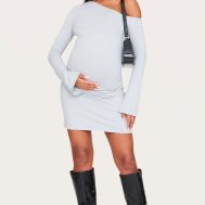 13cd385b56659f061cb1cff6fb9a14c9a264480e_CNL9375_3_maternity_grey_asymmetric_ruched_long_sleeve_mini_dress